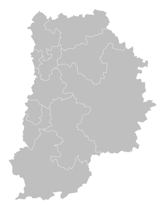 Carte des circonscriptions législatives réalisées par Jérôme Cukier - CC-BY-SA
